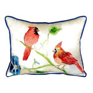 Pretty Cardinal Indoor Outdoor Pillow 16 X 20 Inches Made in the USA